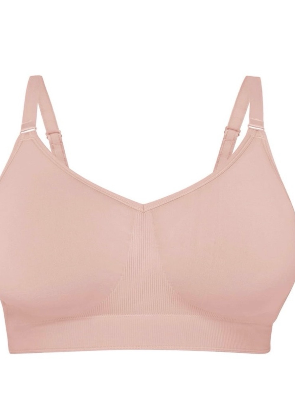 FitMe 360 Stretch Wireless Bra XL Rose Pink Seamless Comfort Bra NWT